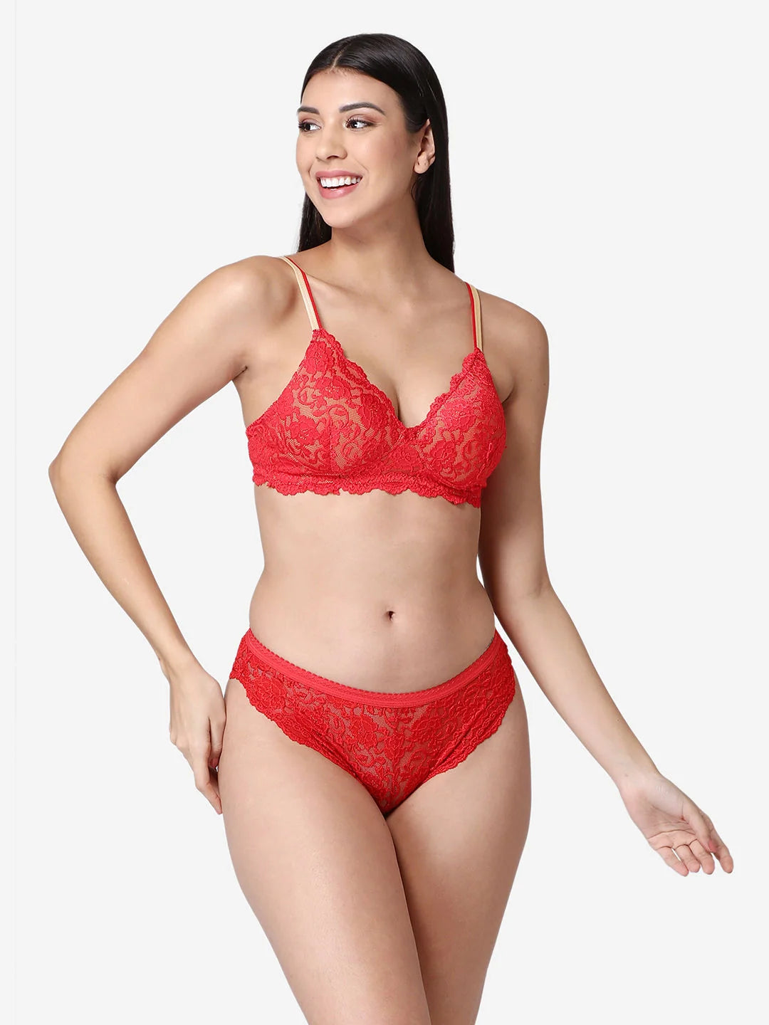 Fitoor Beautiful Basics Double Layered Non Wired Full Coverage Backless Bra - Beet Red