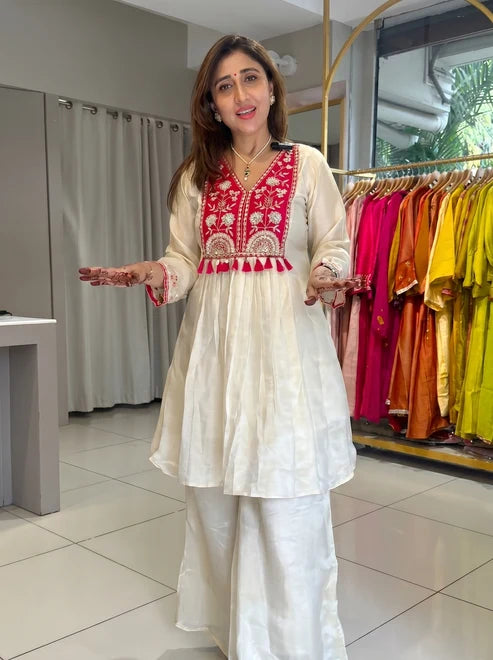 Fuljari Premium Anarkali Style handwork Co-ords set