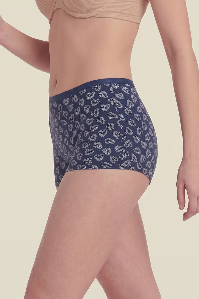 Fitoor Medium Rise Full Coverage Boyshort (Pack of 2) - Multicolor