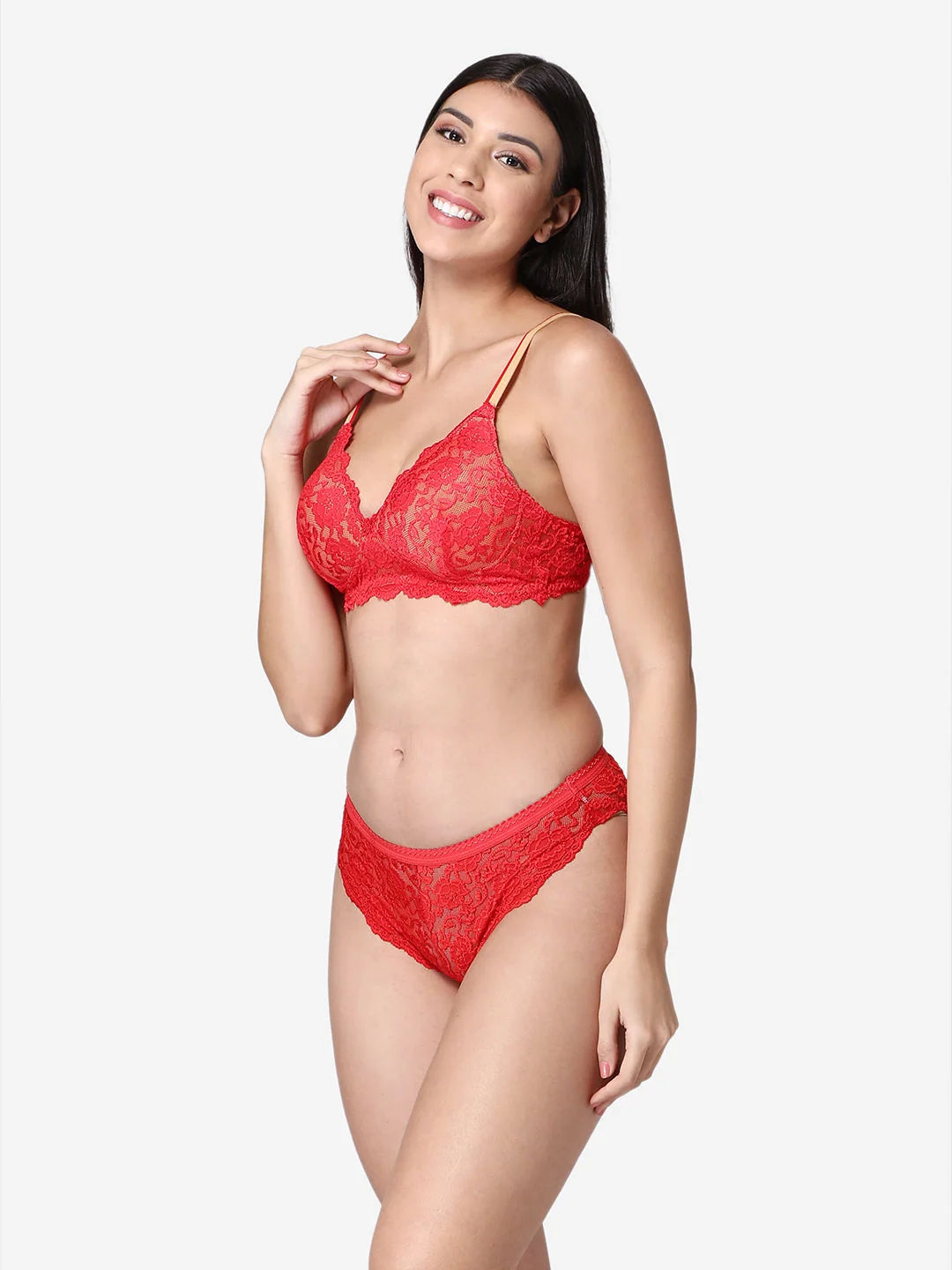 Fitoor Beautiful Basics Double Layered Non Wired Full Coverage Backless Bra - Beet Red