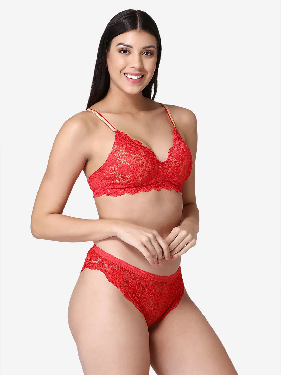 Fitoor Beautiful Basics Double Layered Non Wired Full Coverage Backless Bra - Beet Red